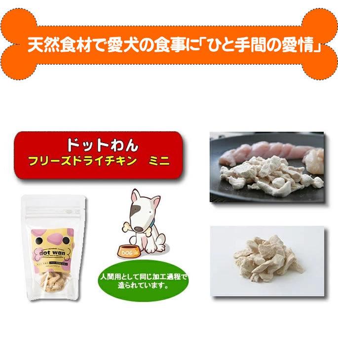 ドットわんフリーズドライチキン12g ミニ 天然素材そのままの犬用おやつ | ドットわん | 06