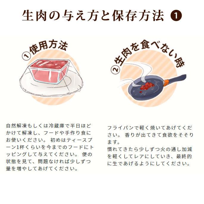 冷凍でお届け 犬用猫用 簡単手作り食 馬肉のセット / 簡単馬肉と混ぜるだけ | 帝塚山ハウンドカム | 13