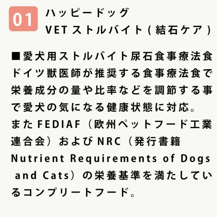 愛犬用　ストルバイト結石用療法食　お試しウェットフードセット 成犬　フラックス　ハッピードッグ　VETストルバイト　結石ケア用　テラカニス　FORZA10 |  | 06