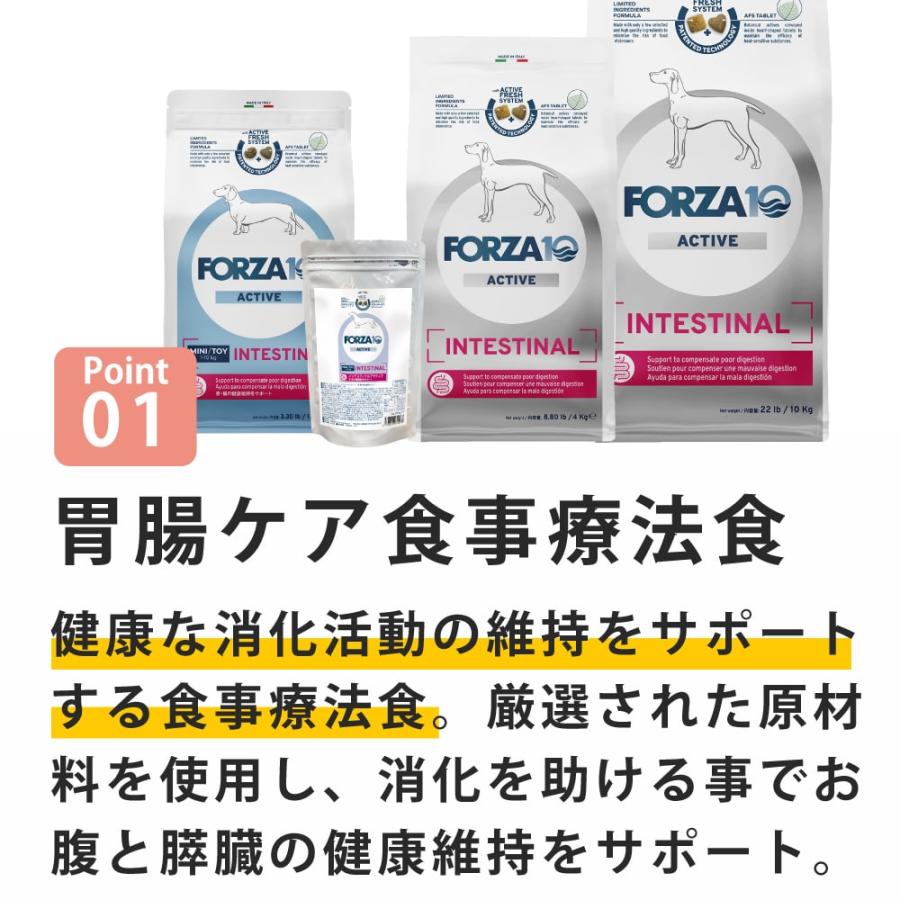 犬 FORZA10 療法食｜犬用 インテスティナルアクティブ(胃腸ケア)  250g（ミニ 小粒） | FORZA10 | 01