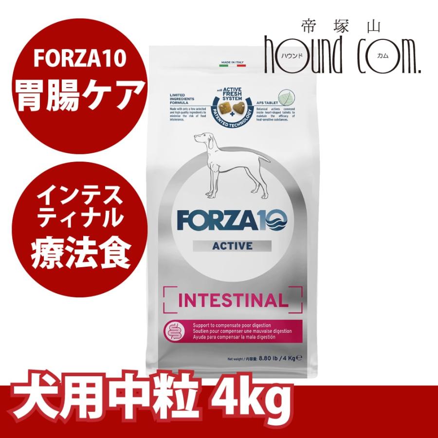爆買 犬 FORZA10 療法食｜犬用 インテスティナルアクティブ(胃腸ケア) 4kg（ミディアム 中粒） | FORZA10