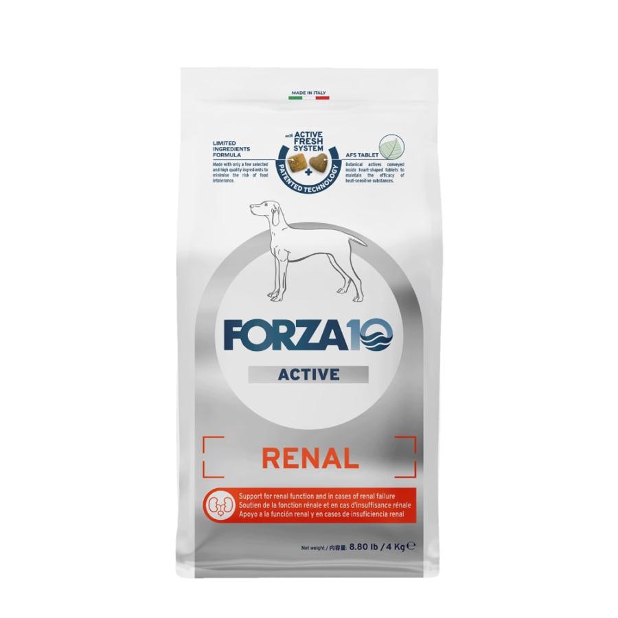 新品未開封 FORZA10 Renal Active dog 腎臓4kg 中粒 FORZA10（フォルツァディエチ） 犬 療法食｜犬用 リナールアクティブ