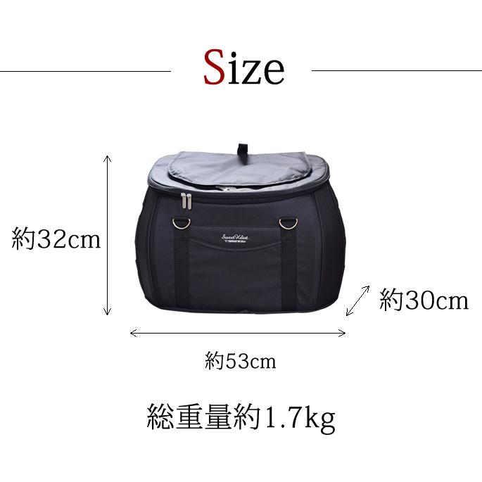 スイートハート リュック単品 ドライローズ/ブラック/デニム 12kgまで 小型〜中型犬用_17