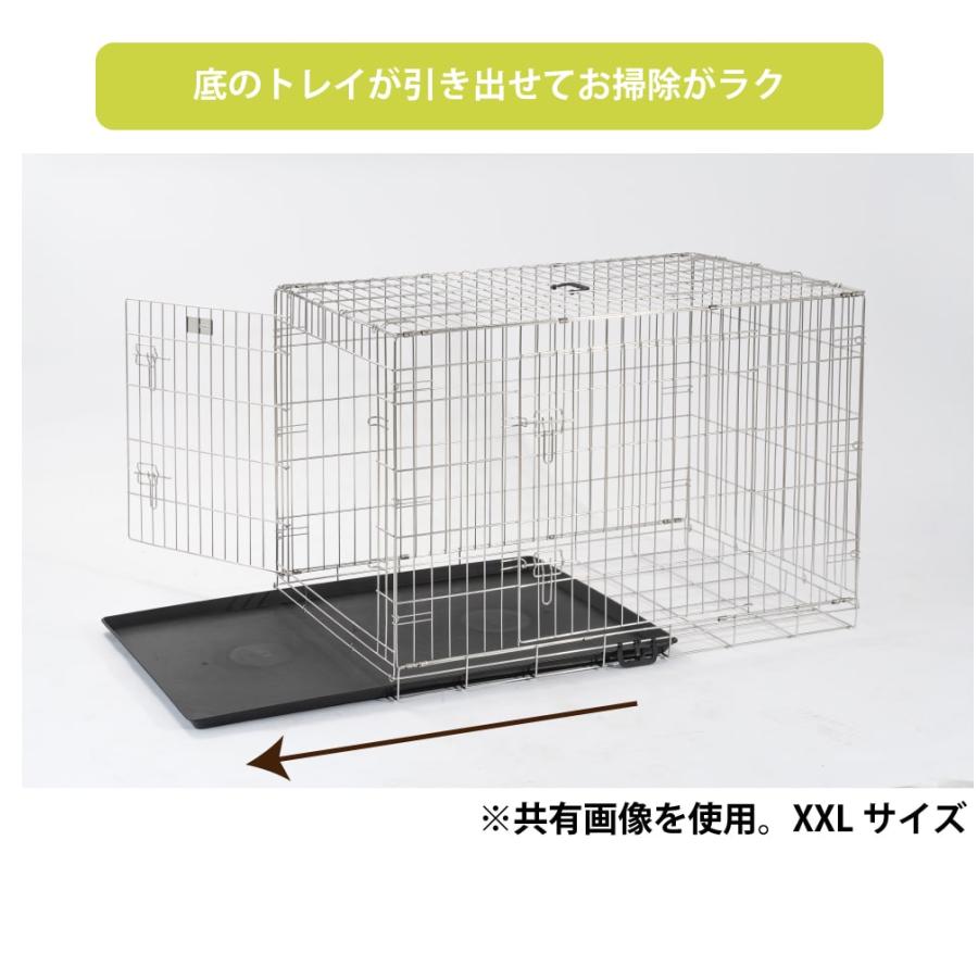 犬用折りたたみできるペットケージ ステンレス製 シンプリーメゾン 2