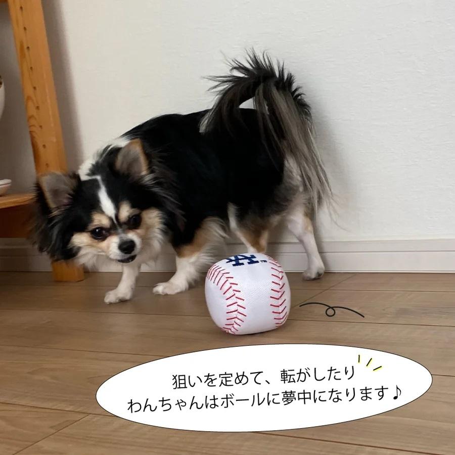 MLB公式 ロサンゼルス ドジャース 大谷翔平選手モデル 犬 ベースボール トイ おもちゃ　1個 |  | 03
