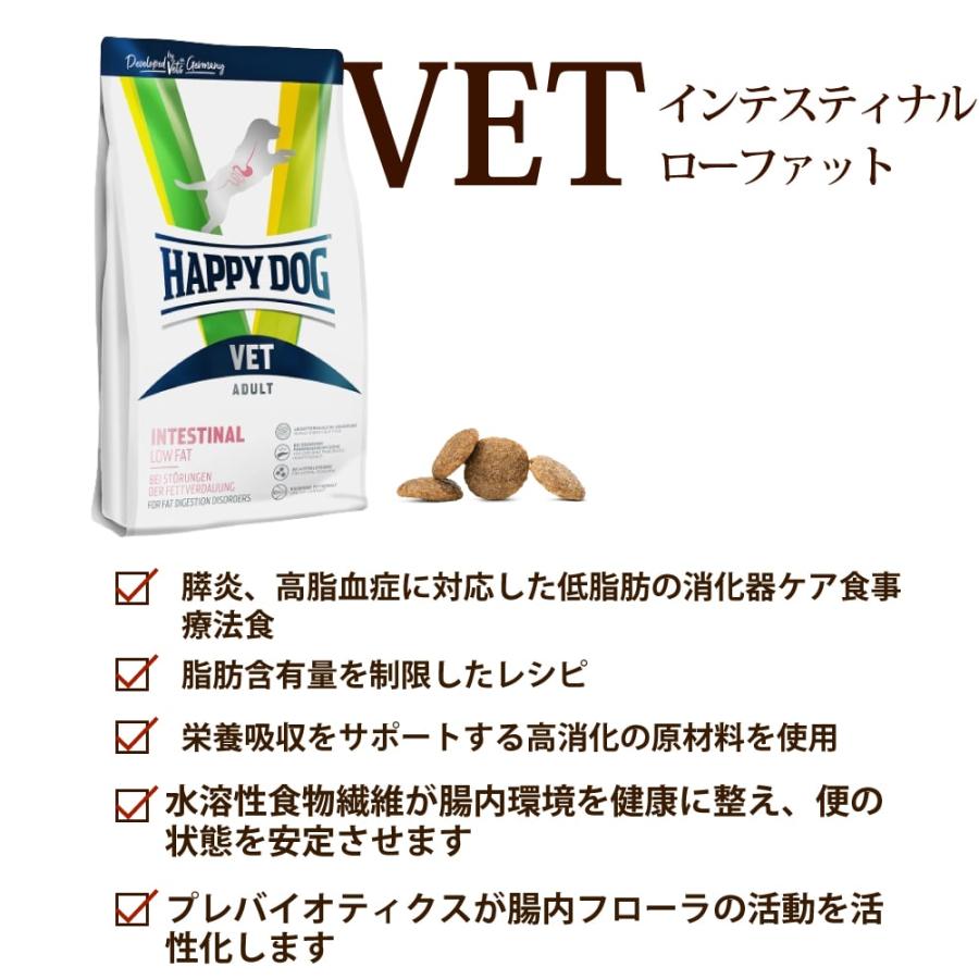 ハッピードッグ療法食｜愛犬用　VETインテスティナルローファット（消化ケア/低脂肪） 1kg　膵炎・高脂血症・蛋白漏出性腸症・胆道系疾患・リンパ拡張症 | ハッピードッグ | 01