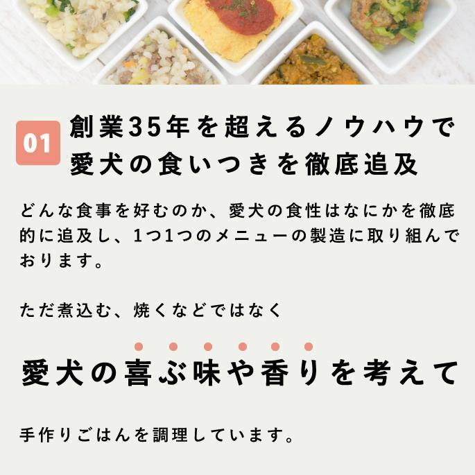 愛犬用 手作りごはん 低リンで腎臓に優しい7食Bセット | 帝塚山ハウンドカム | 07