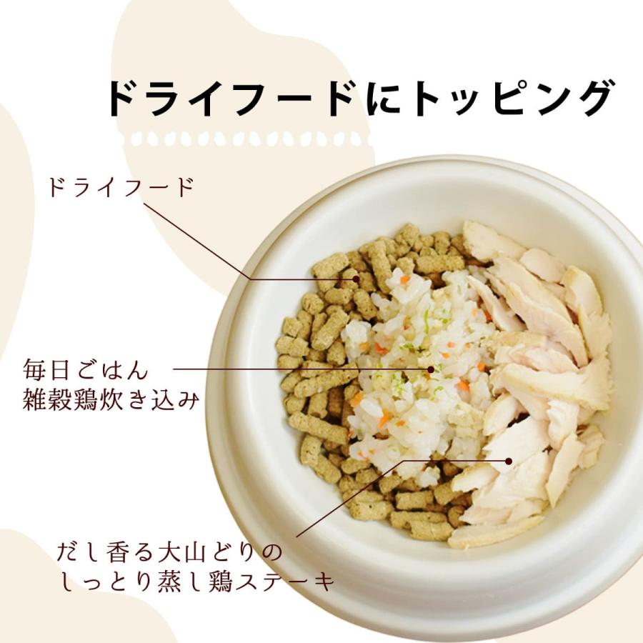 愛犬用 毎日ごはん 鶏と鮭の2種セット 雑穀鶏炊き込み・雑穀鮭めし 各1袋(約30g×12パテ)ハウンドカム食堂 冷凍便 | 帝塚山ハウンドカム | 07