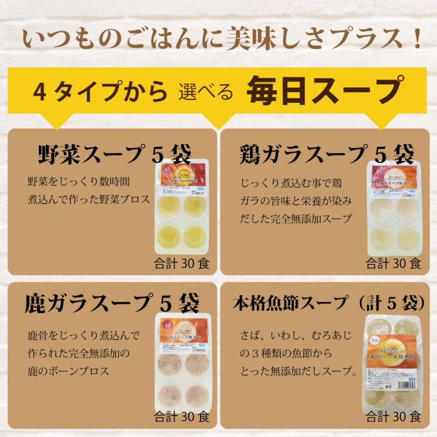 犬猫用 スープと野菜のセット 冷凍配送  まぜるだけ手作り食シリーズ 毎日スープ 毎日野菜 | 帝塚山ハウンドカム | 03