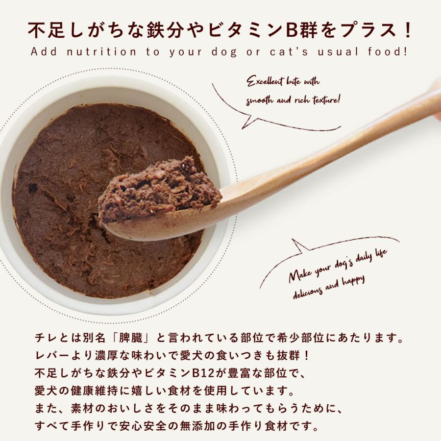 犬 猫 ペット用 手作りごはん 無添加 消化にやさしい トッピング 近江牛チレのレバー風パテ 30g×6個セット ハウンドカム食堂 冷凍便 | 帝塚山ハウンドカム | 02
