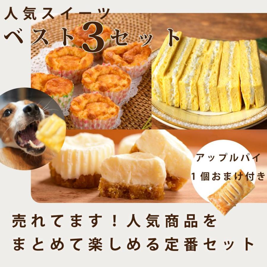 人気スイーツベスト3セット（アップルパイ付き）【ハウンドカム食堂】【冷凍便】 | 帝塚山ハウンドカム | 12