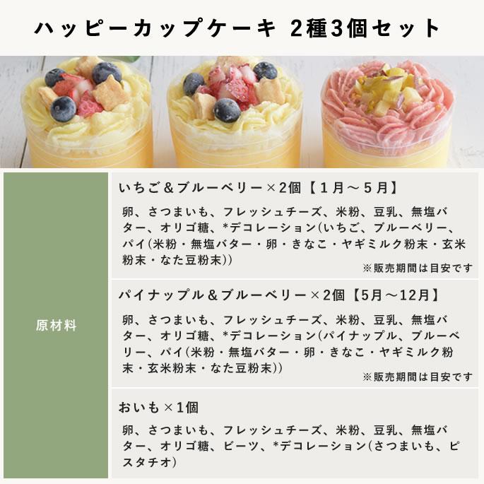 ハッピーカップケーキ 2種3個セット【※お名前入れ不可】【ハウンドカム食堂】【冷凍便】 | 帝塚山ハウンドカム | 14