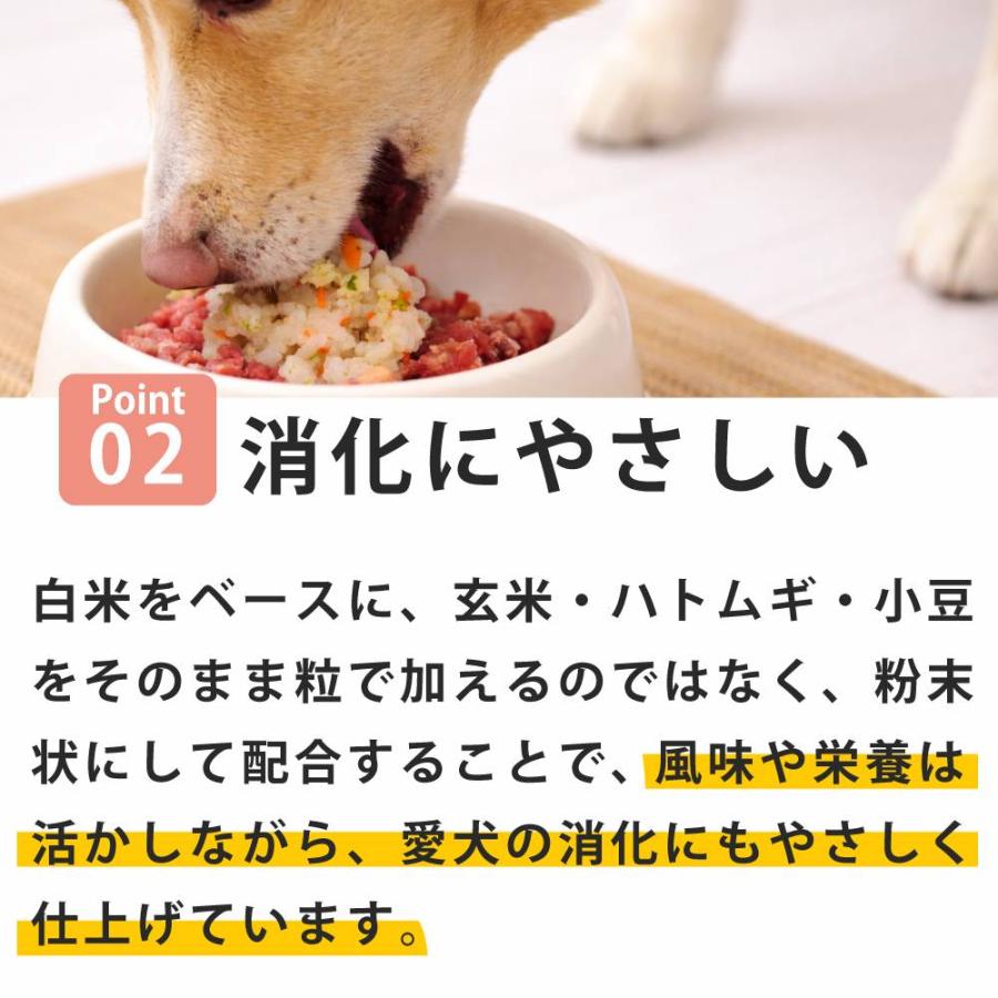犬 トッピング ドッグフード ウェットフード ペットフード 無添加 低脂肪 手作り 毎日ごはん 雑穀鶏炊き込み・雑穀鮭めし 5袋 ハウンドカム食堂 冷凍便 | 帝塚山ハウンドカム | 03