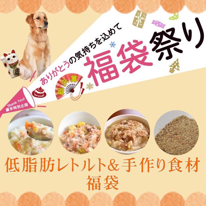 歳末特別企画 低脂肪レトルト 手作り食材福袋福袋 犬 福袋 Huku 58 犬手作りごはん帝塚山ハウンドカム 通販 Yahoo ショッピング