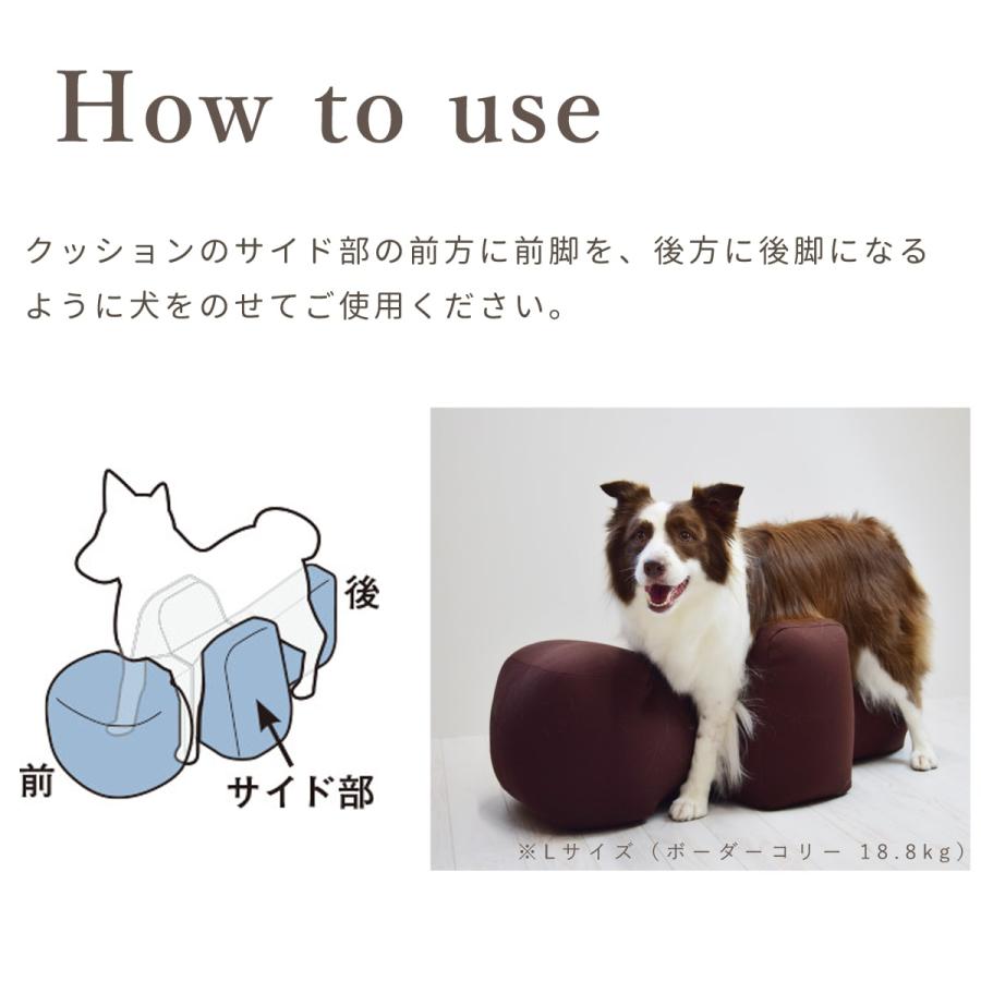 愛犬用ベッド リラクッション 3L チャコールグレー 立位保定・介護