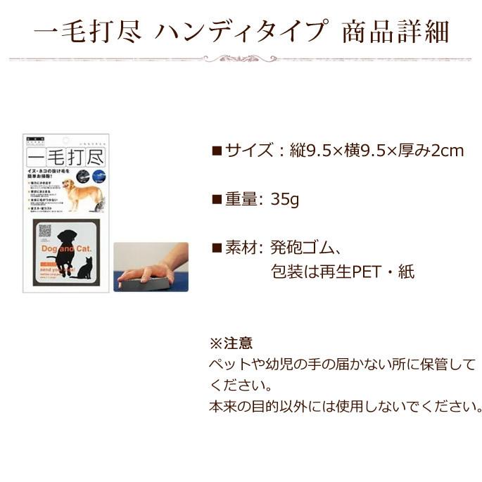 抜け毛対策に 一毛打尽 ハンディタイプ 車・ソファー用 |  | 02