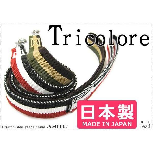 犬 リード お散歩 ASHU トリコロール リード サイズ L | ASHU | 01