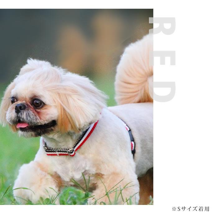 犬 ハーネス お散歩 ASHU トリコロール サイズS | ASHU | 04