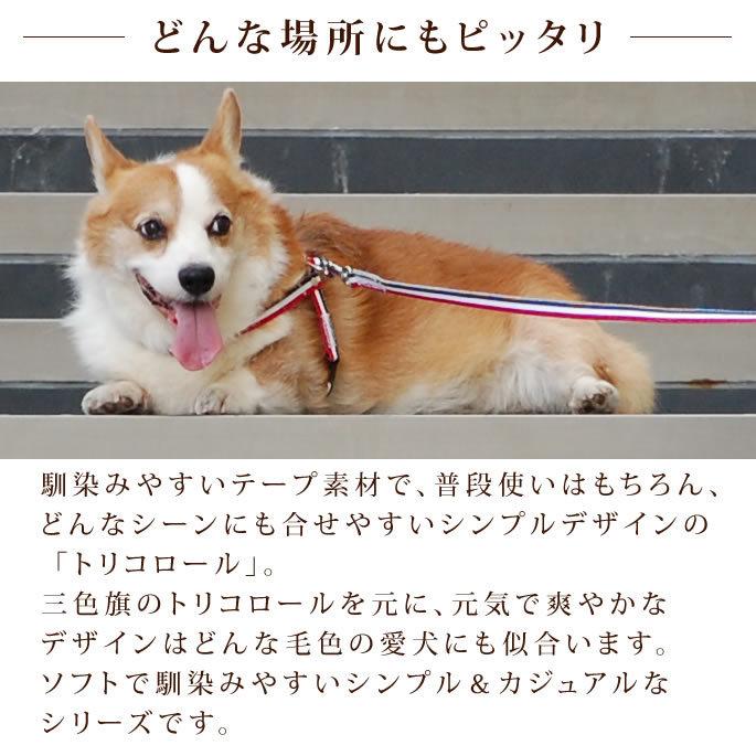 犬 ハーネス お散歩 ASHU トリコロール サイズS | ASHU | 06
