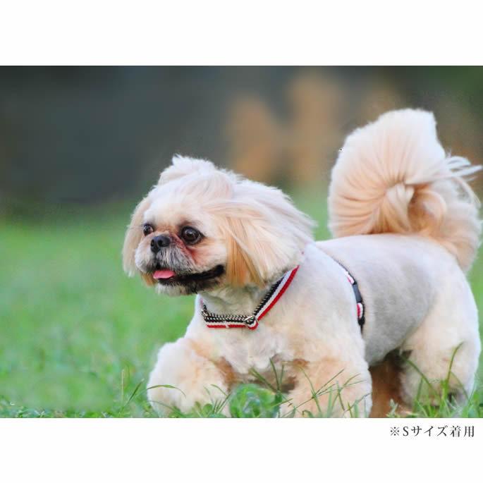 犬 ハーネス お散歩 ASHU トリコロール サイズS | ASHU | 09