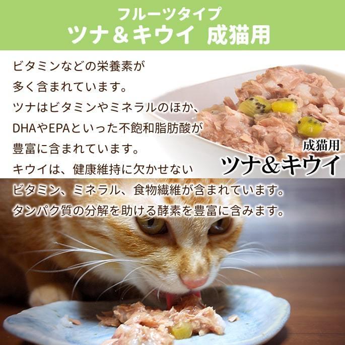 爆買 シシア キャット フルーツタイプ  ツナ＆キウイ 75g　猫缶 ウェットフード 猫用 | シシア | 03