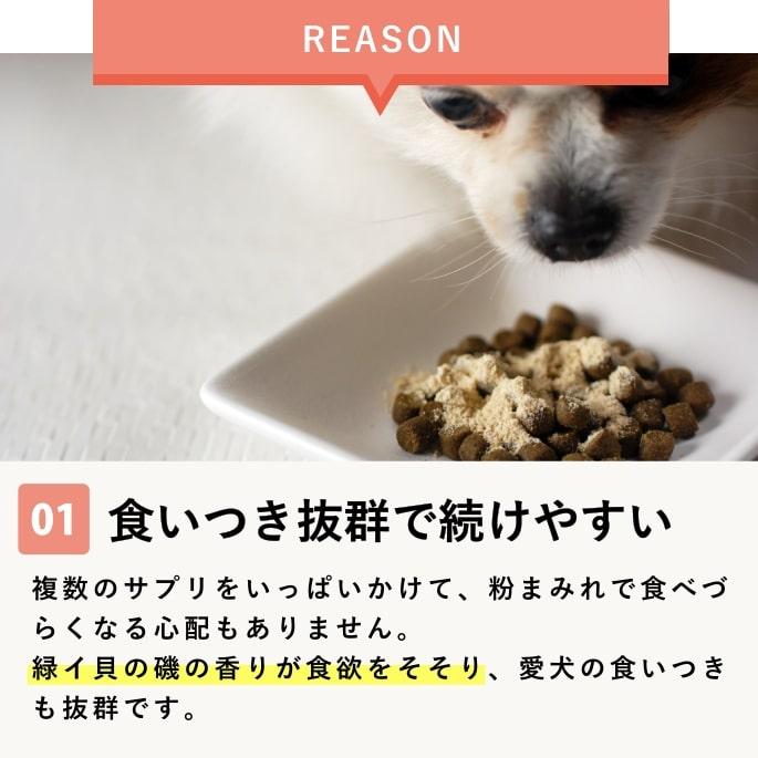 帝塚山ハウンドカム 犬 ペット サプリメント 老犬元気 180g エコパック