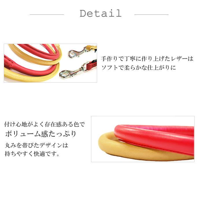犬 リード 革 レザー ASHU ソフトレザーリード サイズ M 中型犬〜大型犬 ドッグリード | ASHU | 07