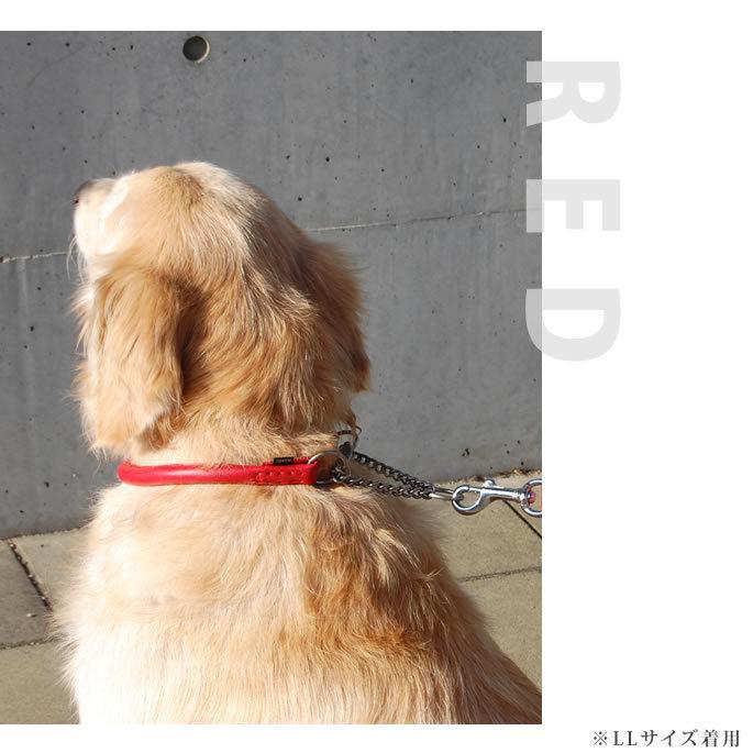 犬 ハーフチョーク しつけ用 革 レザー ASHU*ソフトレザー ハーフチョーク サイズ：SS S | ASHU | 05
