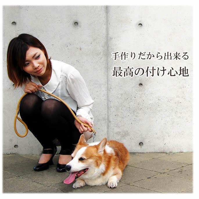 犬 ハーフチョーク しつけ用 革 レザー ASHU*ソフトレザー ハーフチョーク サイズ：L | ASHU | 03