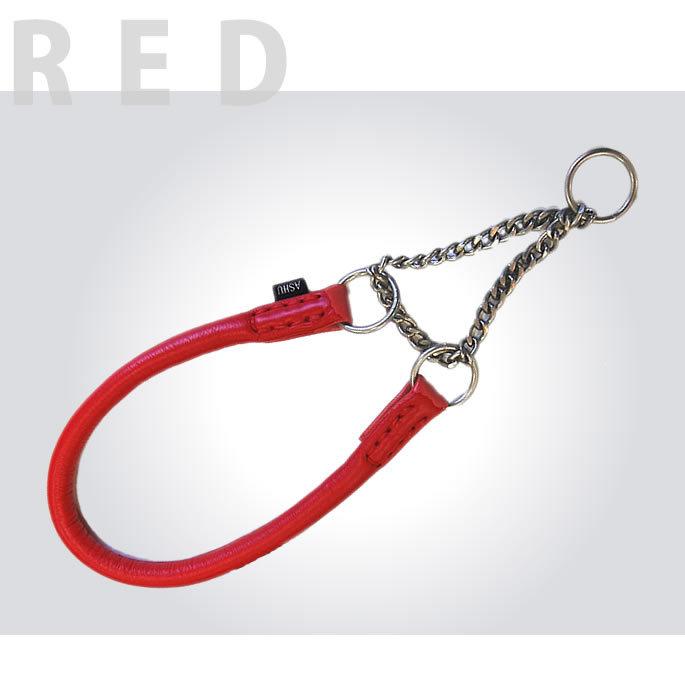 犬 ハーフチョーク しつけ用 革 レザー ASHU*ソフトレザー ハーフチョーク サイズ：L | ASHU | 09