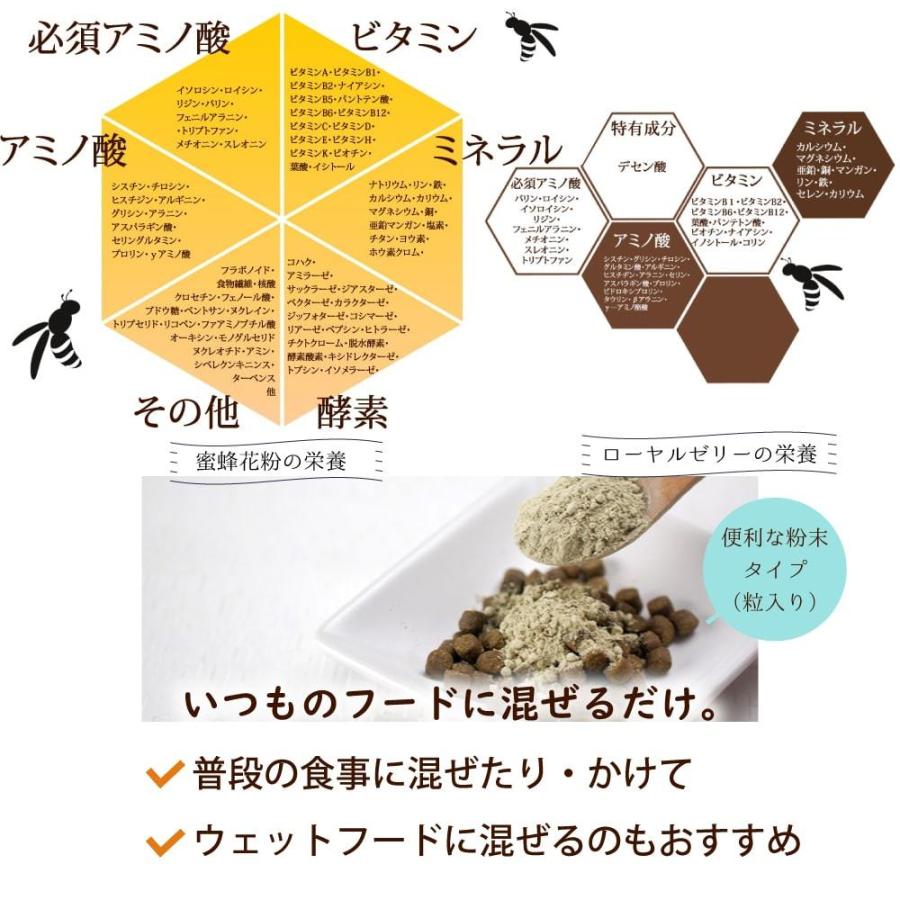 犬 ペット 用 サプリメント 栄養豊富 蜂蜜 花粉 ローヤルゼリー プロポリス 老犬 シニア犬 全犬種 成犬 サプリメント みつばちパワー元気 150g 2個セット | 帝塚山ハウンドカム | 03