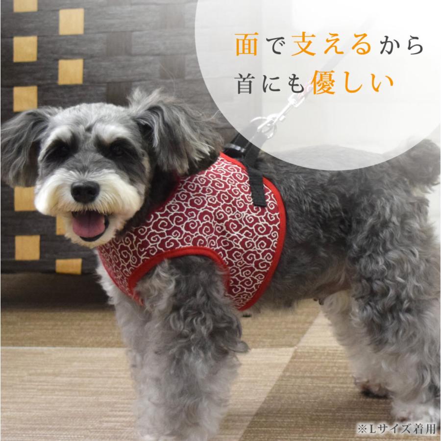 ASHU ASHUウェアハーネス 唐草 LLサイズ(中型犬用) : 犬手作り ASHU ASHUウェアハーネス 唐草 LLサイズ(中型犬用) : 犬手作り