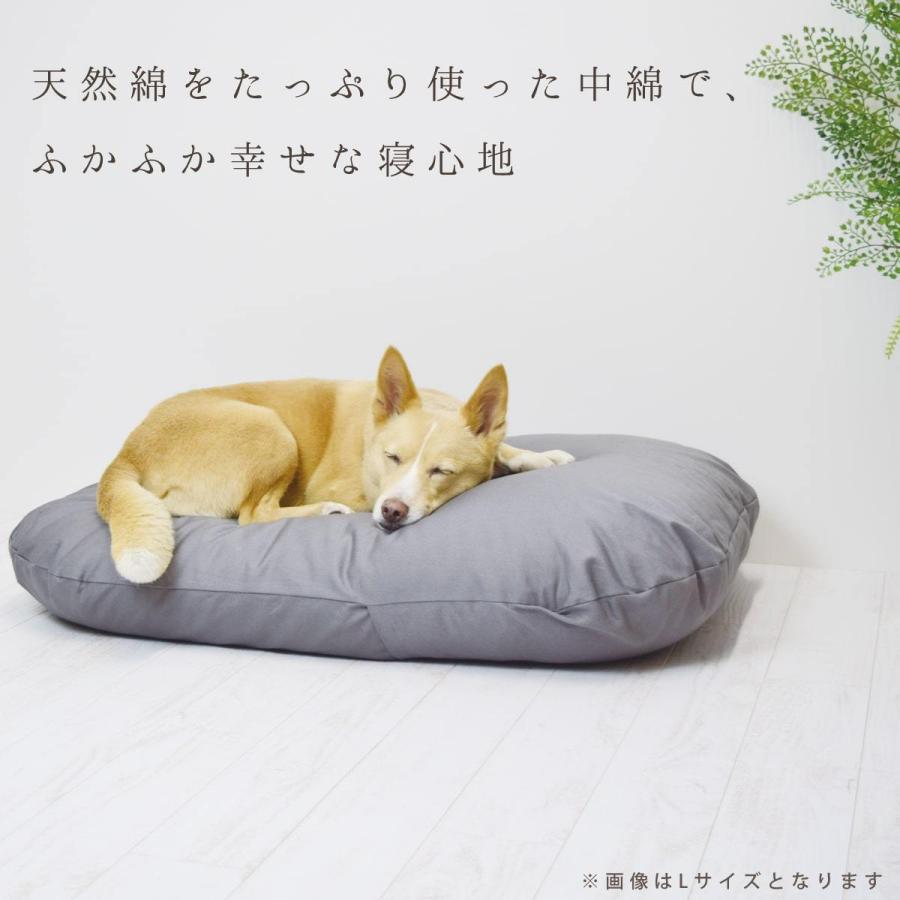 愛犬用ベッド 国産 至福のふかふか夢ふとん L 60×80 カバー付 お届け