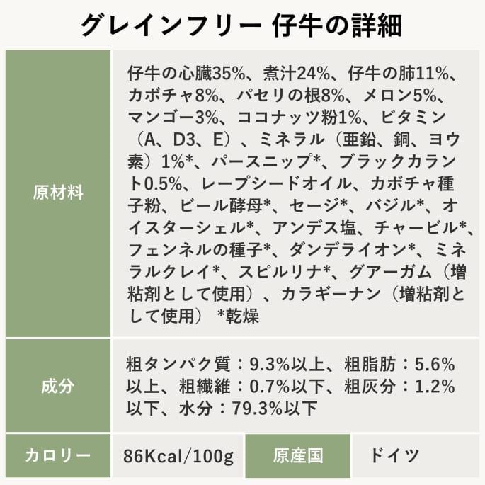 テラカニス　グレインフリー　仔牛とパセリの根　マンゴ&ブラックカラント 400g 6缶セット　送料無料 | hLam | 10