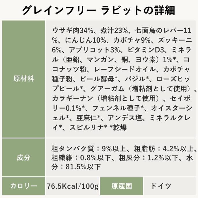 テラカニス　グレインフリー　うさぎとズッキーニ　アプリコット&ルリジサ 200g 1缶　犬用　缶詰　ウェットフード | hLam | 10