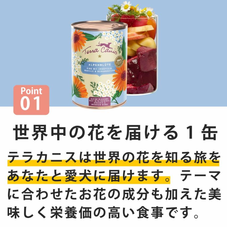 テラカニス　Flower Menu フラワーメニュー アルプスフラワー 400g　成犬用一般食 |  | 01