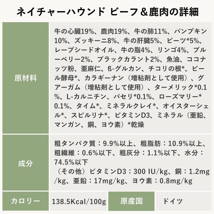 テラカニス ネイチャーハウンド 400g 選べる3つの味 チキン＆ラビット / ターキー＆ダック / ビーフ＆鹿肉 成犬用コンプリート食 |  | 15