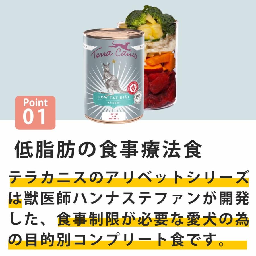 テラカニス アリベット ローファット カンガルー 400g 犬用食事療法食