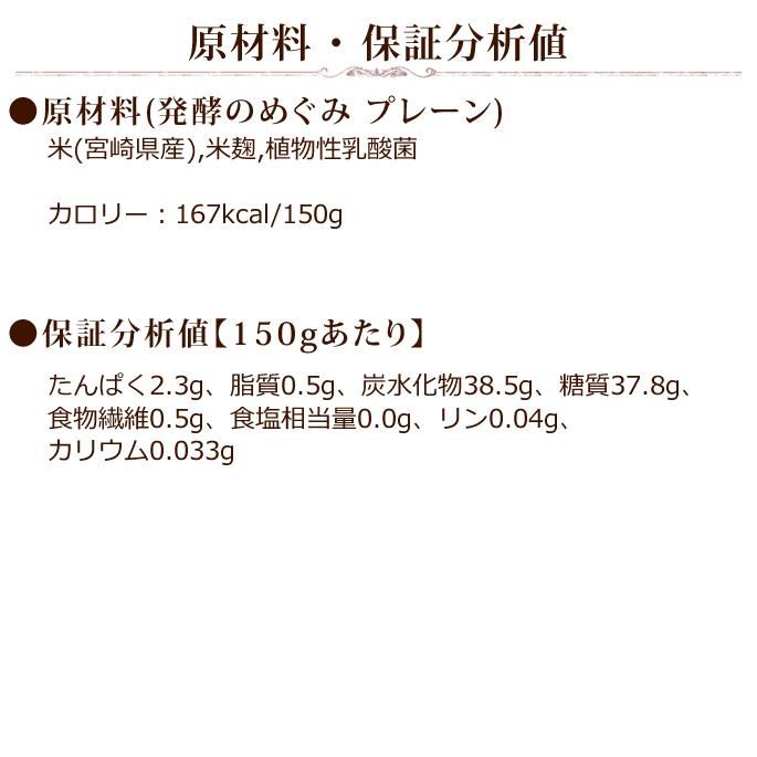 ペットのノンアルコール甘酒　発酵のめぐみ2本セット(プレーン＆玄米)｜houndcom｜16