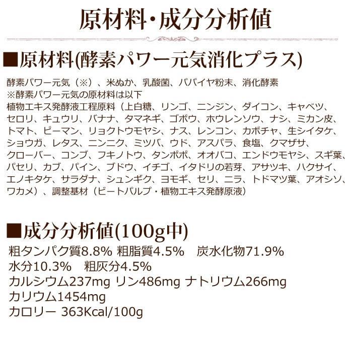 犬用猫用 野菜 酵素パワー元気消化プラス　発酵野菜パウダー 1kg(500g×2袋)  発酵食品｜houndcom｜18