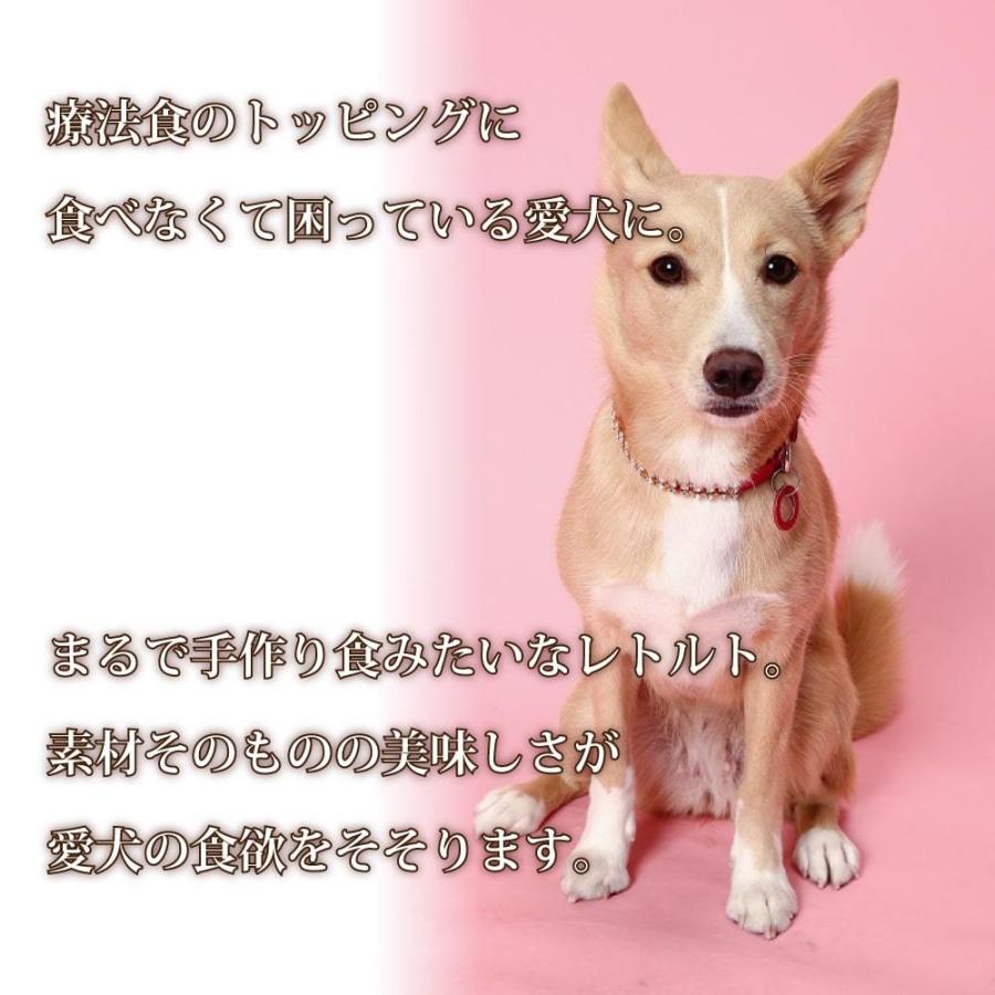 愛犬用 腎臓に優しい安心レトルトセット 4袋（1袋×4種）　犬用　パウチ　ウェットフード　一般食　国産　低リン　トッピングや栄養補助に｜houndcom｜03