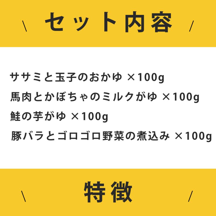 帝塚山ハウンドカム 愛犬用 腎臓に優しい安心レトルトセット 4袋（1袋