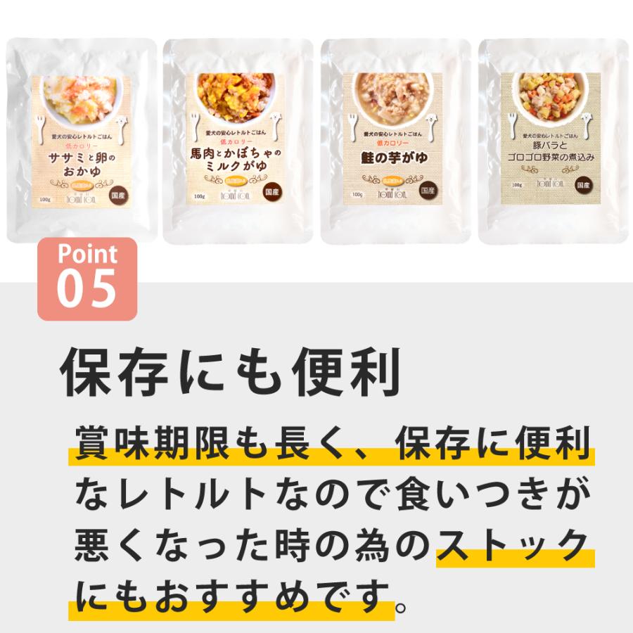 帝塚山ハウンドカム 愛犬用 腎臓に優しい安心レトルトセット 4袋（1袋