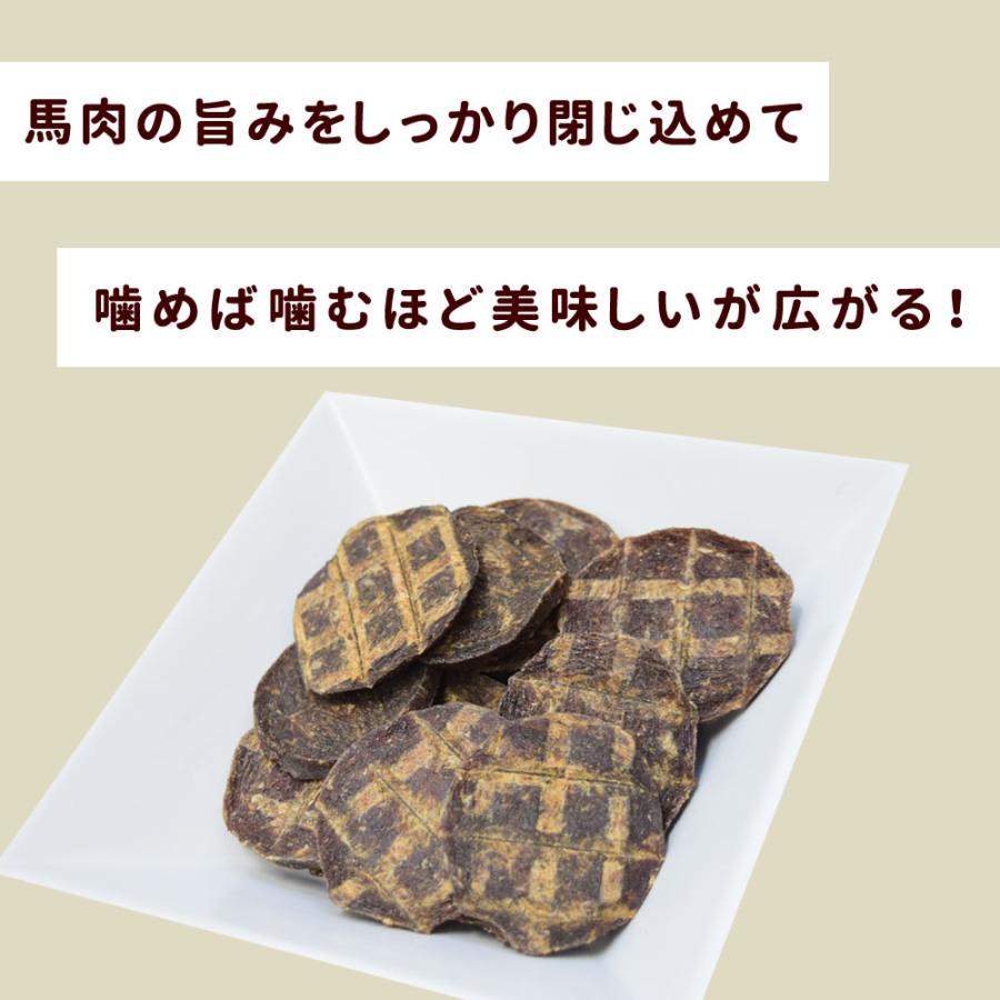 犬 おやつ 犬 猫 ペット 用 おやつ 無添加 ジャーキー 馬 馬肉 全犬種 安心 安全 小型犬 中型犬 大型犬 馬肉100％せんべい 50g×10袋+1袋セットの画像