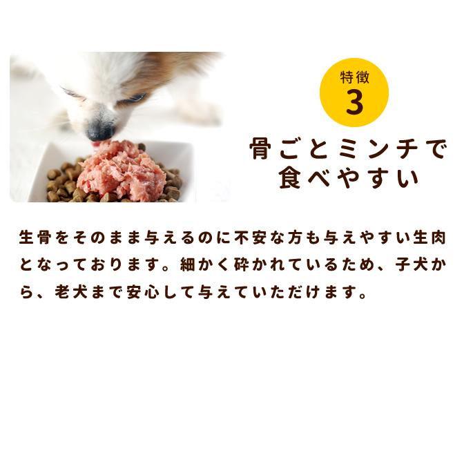 帝塚山ハウンドカム 犬 猫 ペット 生肉 国産 新鮮 鶏のネック骨ごと