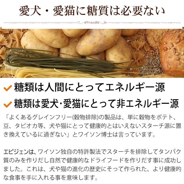 ドッグフード キャットフード 糖質 穀物 不使用 ワイソン エピジェン 2.27kg｜houndcom｜03