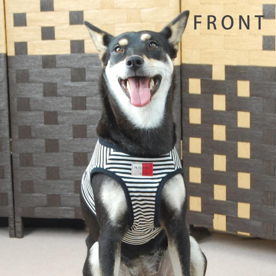 犬 ハーネス ASHU ウェアハーネスボーダー＆リードセット XLサイズの画像