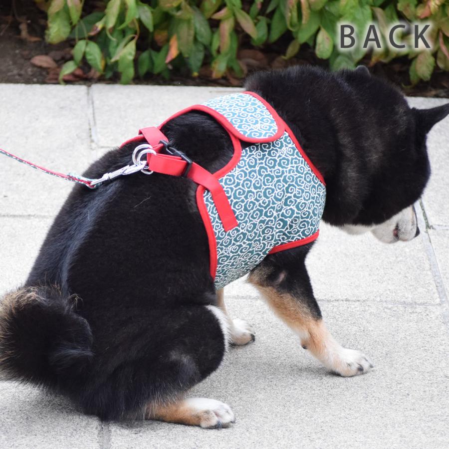 ASHUウェアハーネス 唐草セット XLサイズ(中型犬用)の画像