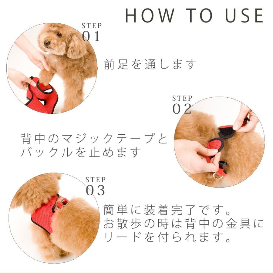 犬 ハーネス ASHUウェアハーネス＆リードセット Mサイズ | ASHU | 19