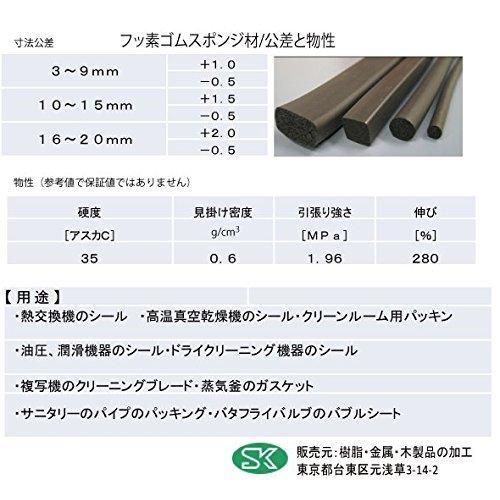 人気ブランドを 耐熱 耐薬品性 フッ素ゴムスポンジ角紐3mm 30mm 3mm 30mm 7m 即発送可能 Revolucaocosmiatria Com Br